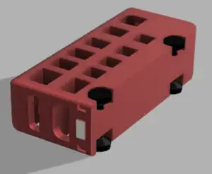 Print in place Double Decker Bus with moving wheels