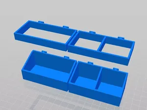 Small storage boxes for Lidl's Powerfix tool wall organizer