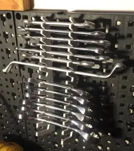 Flat wrenches holder for Lidl's Powerfix tool wall organizer