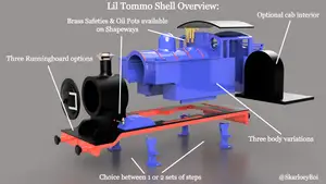 1:76 OO scale "Lil Tommo" Locomotive Shell