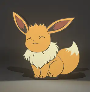 Eevee Sitting LED Lamp – Cozy Pokémon Light for Desks & Bedrooms