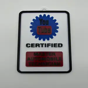 Custom YouTube Mechanic Sign