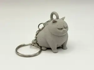 Grumpy Cat Keychain