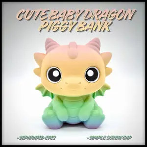 Cute Baby Dragon Piggy Bank