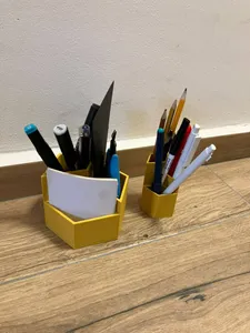 hexagonal stationery stand