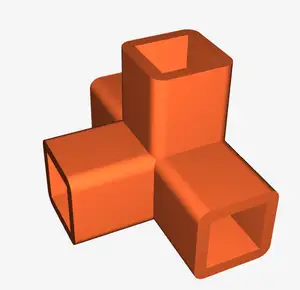 Quadratrohr Verbinder, square tube connector