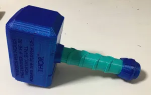 Baby's First Mjolnir (Rattle) - safer and no-glue version