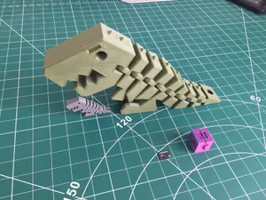 Flexi rex with keychain hole