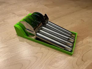 Ikea Uppdatera bamboo cutlery tray pizza cutter insert