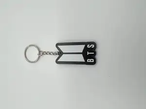 BTS K Pop Logo and Keychains