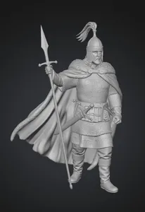 Russian Knight of the Red Cape