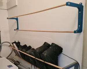 Shoe rack wall mounted (fits on Prusa Mini)