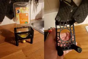 Dishwashing fluid holder for the kitchen or any other odd bottles you want to keep upside down