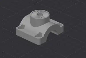 Detail of the echo sounder bracket