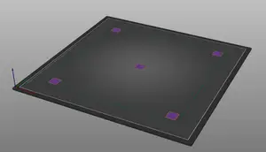 Ender 5 Plus Bed Level Test Print (350x350)