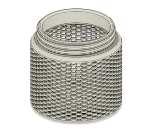Silica gel spool container - wavy mesh