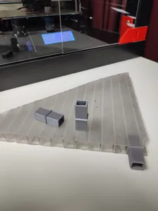 Rectangular Connectors for Corrugated Plastic Sheets