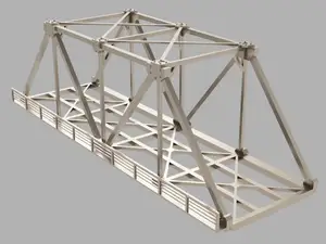 HO scale railway bridge