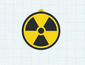 Radiation Sign and Keychain