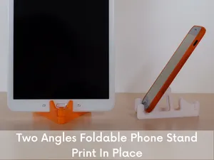 Two Angles Foldable Phone Stand | Print In Place