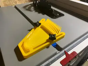 Featherboard for woodworking, no supports needed, with 1/4", M5, & M6 options for knobs & track slides