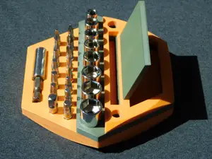 Mobile phone stand for the workshop