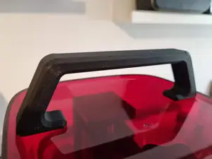 Simple handle for resin printers with a flat top cover like Elegoo Mars 3, Saturn, Mercury