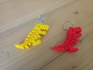 Flexi Rex keychain