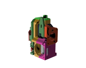 BMG Extruder carriage for Prusa MK2.5 ZARIBO bearing version