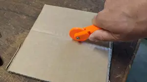 Cardboard fold roller