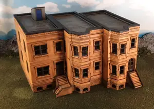 New York brownstone buildings