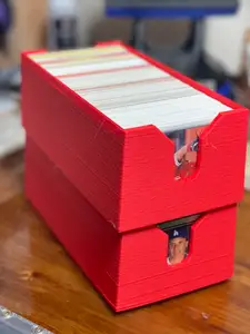 Baseball card storage rack