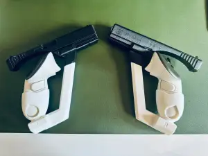 Dual Pistol Magnetic Gunstock for Meta Quest 3 (model fix)