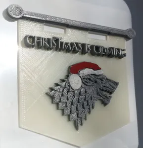 House Stark Christmas Banner