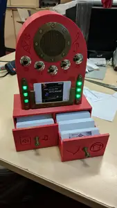 TonUINO-Gehäuse im Stil eines alten Radios