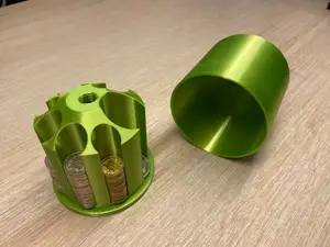 CHF coin box with lid