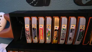 Stackable Nintendo 64 Game Storage – Support-Free Print with Dust Covers