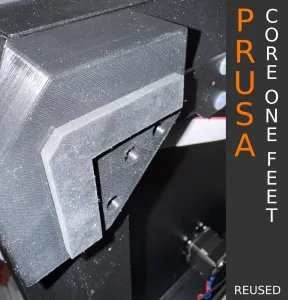 Prusa Core One Feet v2 - Prusa rubber feet reuse