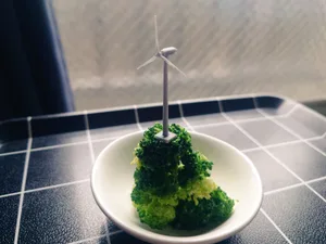 Wind power generator toothpicks