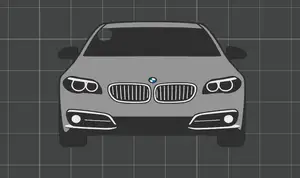 Car Keychain - BMW Series 5 (gen. F10/F11)