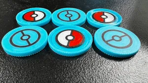 Pokemon Themed Checkers Piece Single and MultiColor