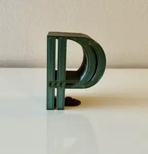3D Alphabet - Letter P