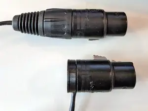 XLR short right-angle cap for Neutrik connectors