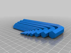 Metric Allen Wrench/Hex Key Set (Bend the right way)