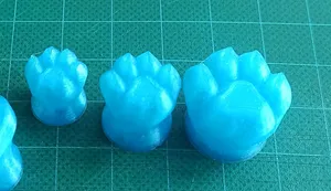 cat paw stamp for clay pottey