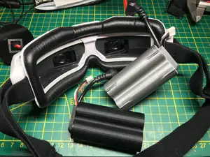 Minimalistic case for diy 2S 18650 fpv goggle batteries
