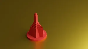Avatar themed CATAN tokens: Fire Nation Settlement