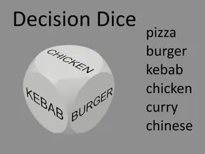 Decision Dice for Takeaway Food