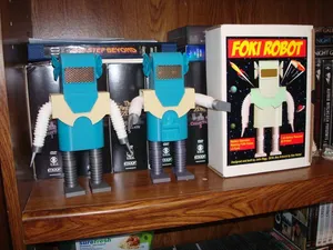 vintage walking robot 3d printed Foki robot