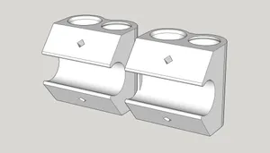 Plastic pipe connector for garden bird netting